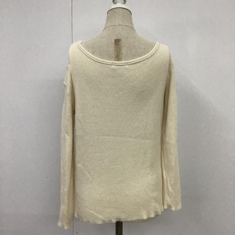 ローリーズファーム LOWRYS FARM カットソー 長袖 FREE 無地 アイボリー / アイボリー /  レディース USED 古着 中古 10084620