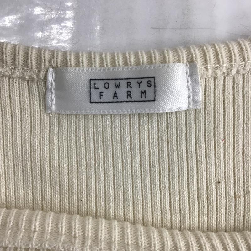 ローリーズファーム LOWRYS FARM カットソー 長袖 FREE 無地 アイボリー / アイボリー /  レディース USED 古着 中古 10084620