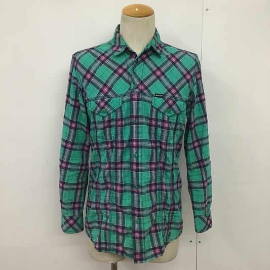 ディーゼル DIESEL シャツ、ブラウス 長袖 XS チェック 緑 / グリーン / X 紫 / パープル / X 黒 / ブラック /  メンズ USED 古着 中古 10084648