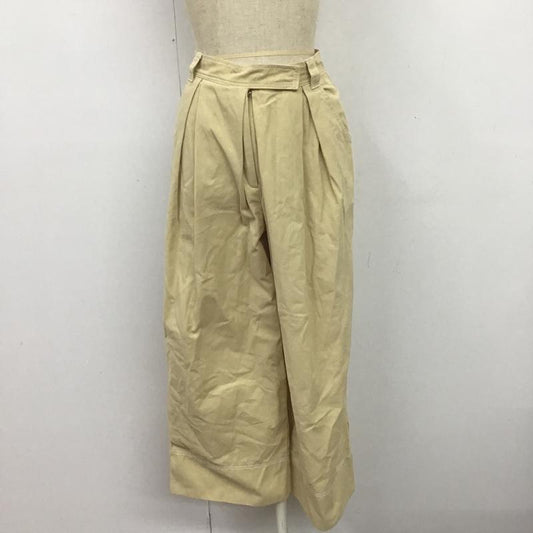 ムルーア MURUA ボトムス ボトムス 011720700201 ステッチワークワイドパンツ S 無地 ベージュ / ベージュ /  レディース USED 古着 中古 10084794