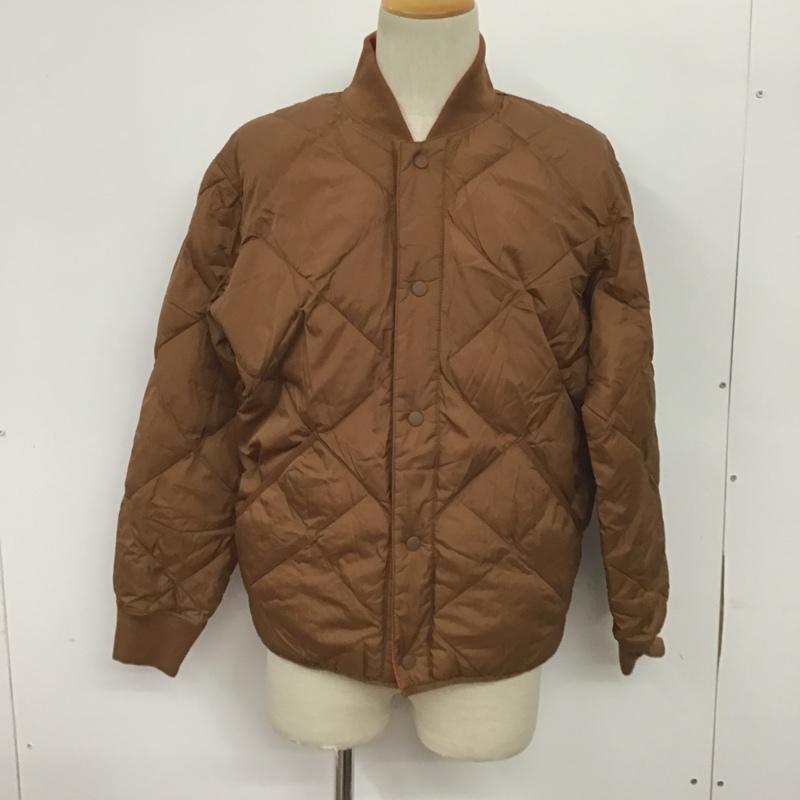 ユニクロ UNIQLO ジャケット、上着 ジャンパー、ブルゾン 01-31-9F058A ウォームパデットリバーシブルブルゾン M 無地 茶 / ブラウン / X 赤 / レッド /  メンズ USED 古着 中古 10084806