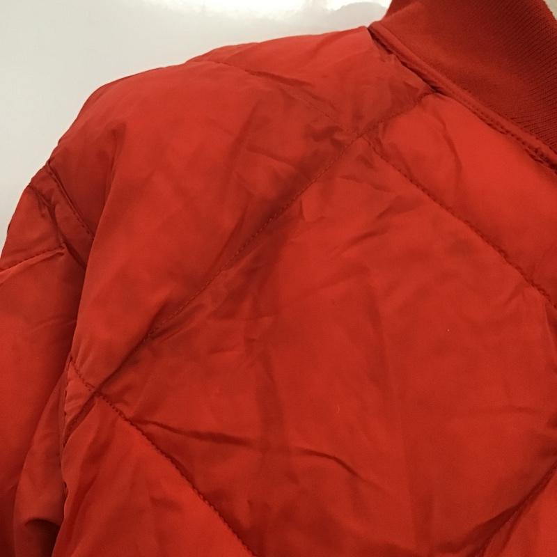ユニクロ UNIQLO ジャケット、上着 ジャンパー、ブルゾン 01-31-9F058A ウォームパデットリバーシブルブルゾン M 無地 茶 / ブラウン / X 赤 / レッド /  メンズ USED 古着 中古 10084806