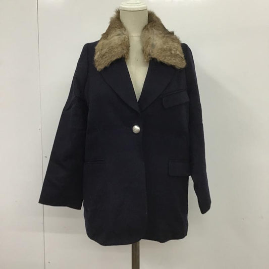 アーキ ARCHI ジャケット、上着 ジャケット、ブレザー AW11-D1 ラビットファー S 無地 紺 / ネイビー /  レディース USED 古着 中古 10084942