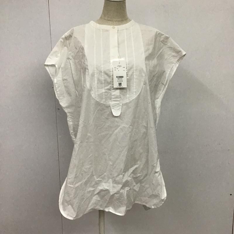 ローリーズファーム LOWRYS FARM シャツ、ブラウス 半袖 タグ付 Bリボンドレスシャツ FREE 無地 白 / ホワイト /  レディース USED 古着 中古 10084955