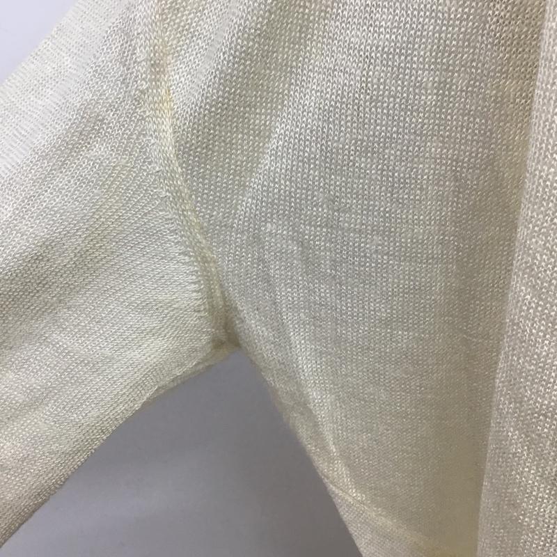 ランバン LANVIN カットソー 長袖 M 無地 オフホワイト / オフホワイト /  レディース USED 古着 中古 10085048