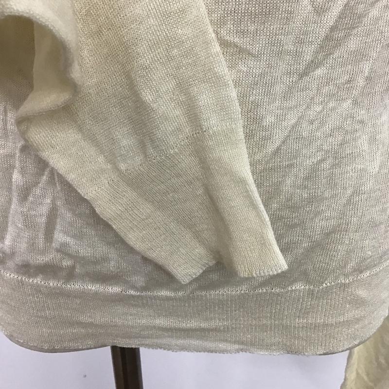 ランバン LANVIN カットソー 長袖 M 無地 オフホワイト / オフホワイト /  レディース USED 古着 中古 10085048