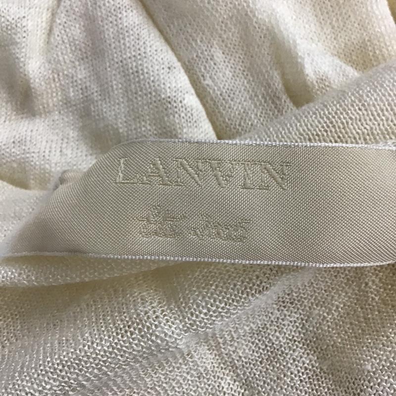 ランバン LANVIN カットソー 長袖 M 無地 オフホワイト / オフホワイト /  レディース USED 古着 中古 10085048