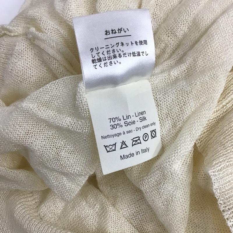 ランバン LANVIN カットソー 長袖 M 無地 オフホワイト / オフホワイト /  レディース USED 古着 中古 10085048