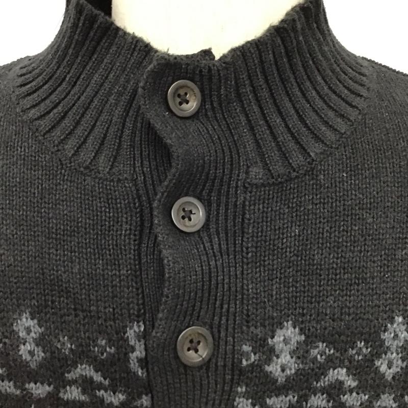 チャップス CHAPS ニット、セーター 長袖 XL  黒 / ブラック /  メンズ USED 古着 中古 10085072