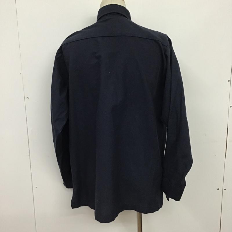 レッドキャップ RED KAP シャツ、ブラウス 長袖 ワークシャツ L 無地 紺 / ネイビー /  メンズ USED 古着 中古 10085082