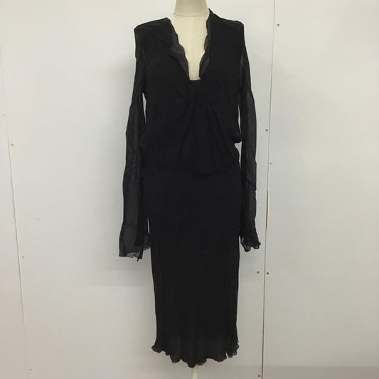 アルベルトフェルマーニ ALBERTOFERMANI ワンピース ロングスカート 40 無地 黒 / ブラック /  レディース USED 古着 中古 10085096