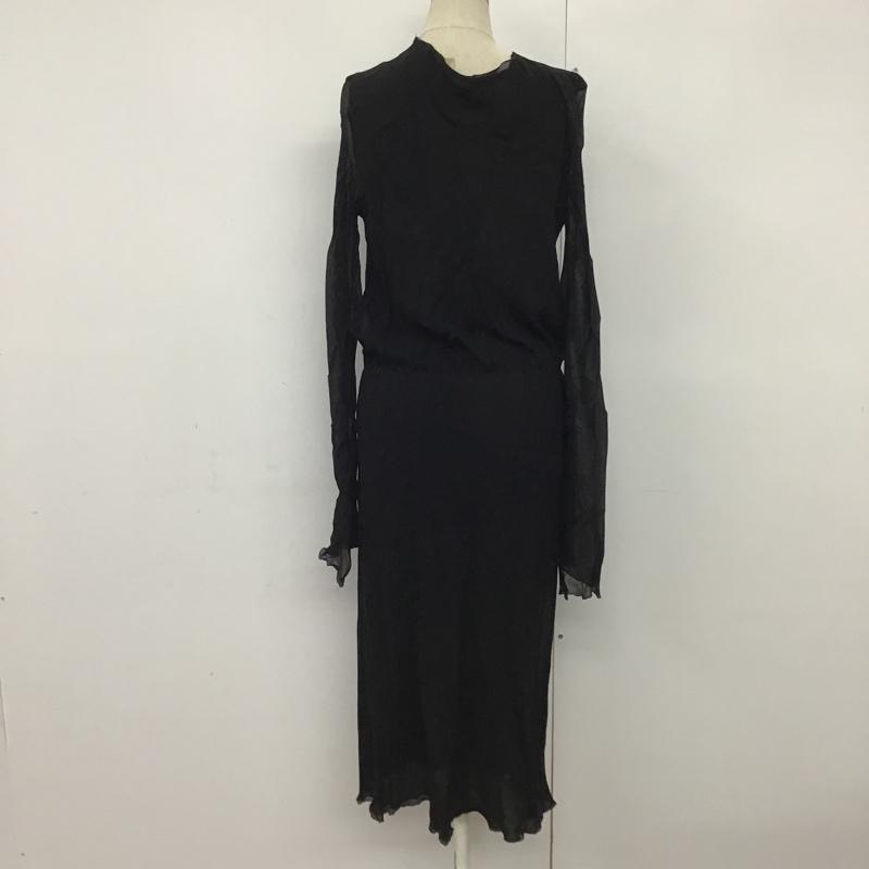 アルベルトフェルマーニ ALBERTOFERMANI ワンピース ロングスカート 40 無地 黒 / ブラック /  レディース USED 古着 中古 10085096