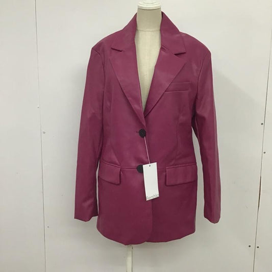 ベルシュカ Bershka ジャケット、上着 ジャケット、ブレザー 6627 644 928 タグ付き XS 無地 紫 / パープル /  レディース USED 古着 中古 10085113