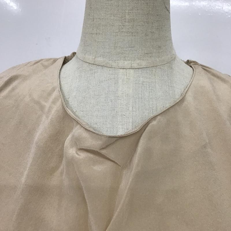アーキ ARCHI ワンピース ひざ丈スカート M 無地 ベージュ / ベージュ /  レディース USED 古着 中古 10085123