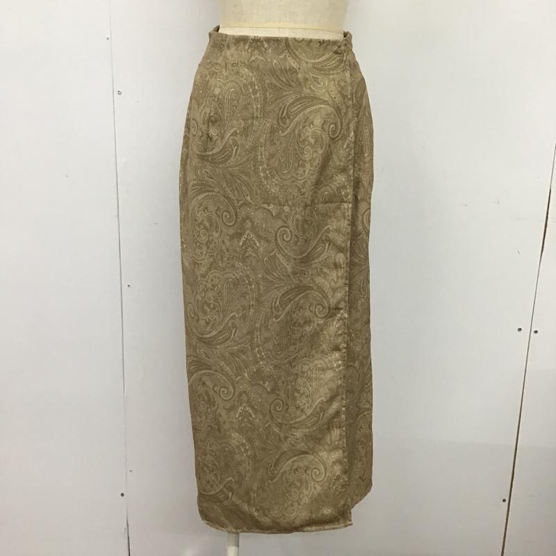 アルシーヴ archives スカート ロングスカート AR202504 55 ペイズリー柄 M バンダナ柄 茶 / ブラウン /  レディース USED 古着 中古 10085168