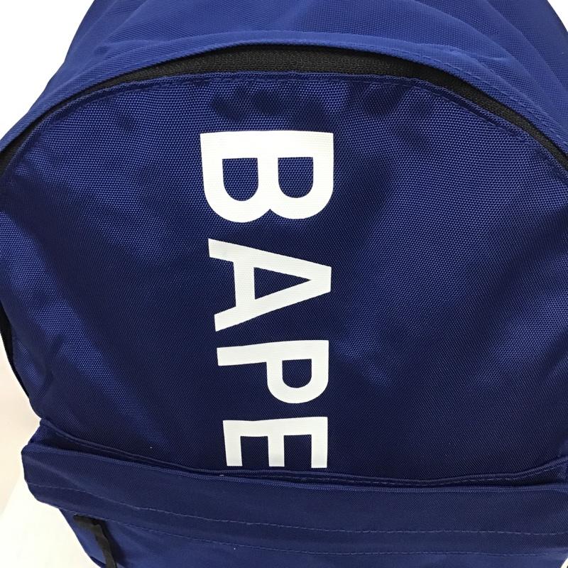 アベイシングエイプ A BATHING APE リュックサック、デイパック リュックサック、デイバッグ ロゴ、文字 青 / ブルー /  メンズ USED 古着 中古 10085193