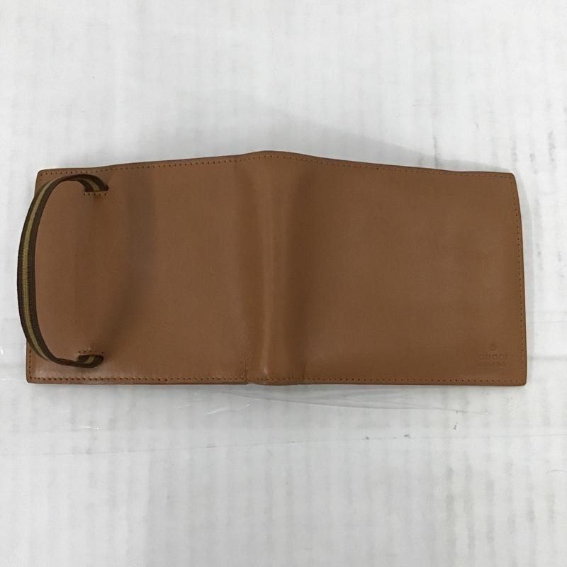 グッチ GUCCI 財布 二つ折り ロゴ、文字 茶 / ブラウン /  メンズ USED 古着 中古 10085209