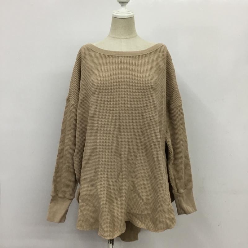 ジーナシス JEANASIS カットソー 長袖 JS063097SB FREE 無地 ベージュ / ベージュ /  レディース USED 古着 中古 10085301