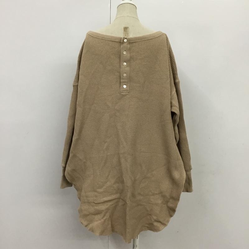 ジーナシス JEANASIS カットソー 長袖 JS063097SB FREE 無地 ベージュ / ベージュ /  レディース USED 古着 中古 10085301