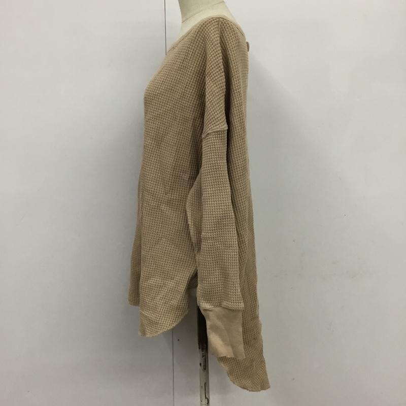 ジーナシス JEANASIS カットソー 長袖 JS063097SB FREE 無地 ベージュ / ベージュ /  レディース USED 古着 中古 10085301