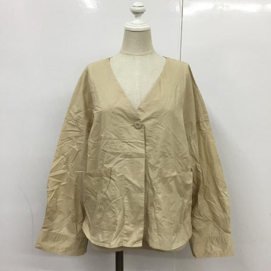 チャオパニック CIAOPANIC ジャケット、上着 ジャケット、ブレザー 無地 ベージュ / ベージュ /  レディース USED 古着 中古 10085302
