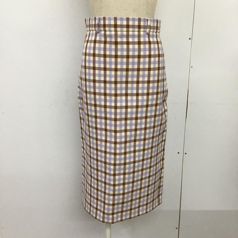 ザラ ZARA スカート ひざ丈スカート XS チェック マルチカラー / マルチカラー /  レディース USED 古着 中古 10085336