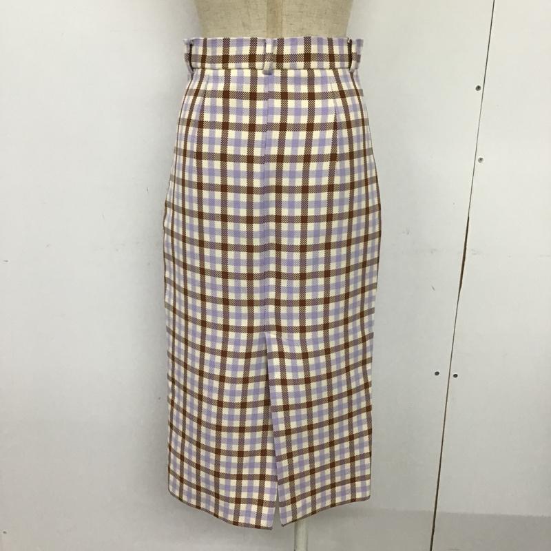ザラ ZARA スカート ひざ丈スカート XS チェック マルチカラー / マルチカラー /  レディース USED 古着 中古 10085336