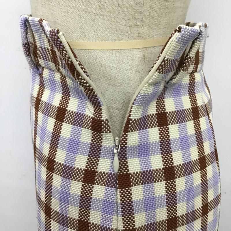 ザラ ZARA スカート ひざ丈スカート XS チェック マルチカラー / マルチカラー /  レディース USED 古着 中古 10085336