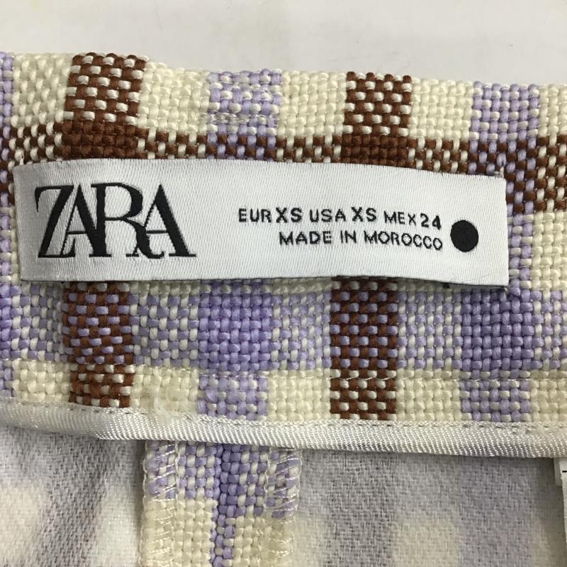 ザラ ZARA スカート ひざ丈スカート XS チェック マルチカラー / マルチカラー /  レディース USED 古着 中古 10085336