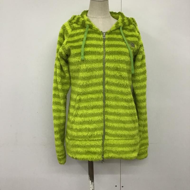 ザノースフェイス THE NORTH FACE パーカー 長袖 NAW71306 ダブルジップ ボンバー フーディ フリース パーカー M ボーダー柄 マルチカラー / マルチカラー /  レディース USED 古着 中古 10085439