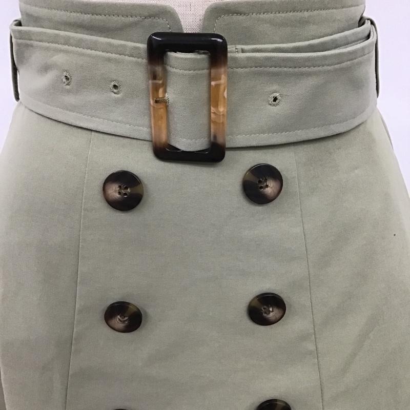 プロポーションボディドレッシング PROPORTION BODY DRESSING スカート ひざ丈スカート 1 無地 カーキ / カーキ /  レディース USED 古着 中古 10085440