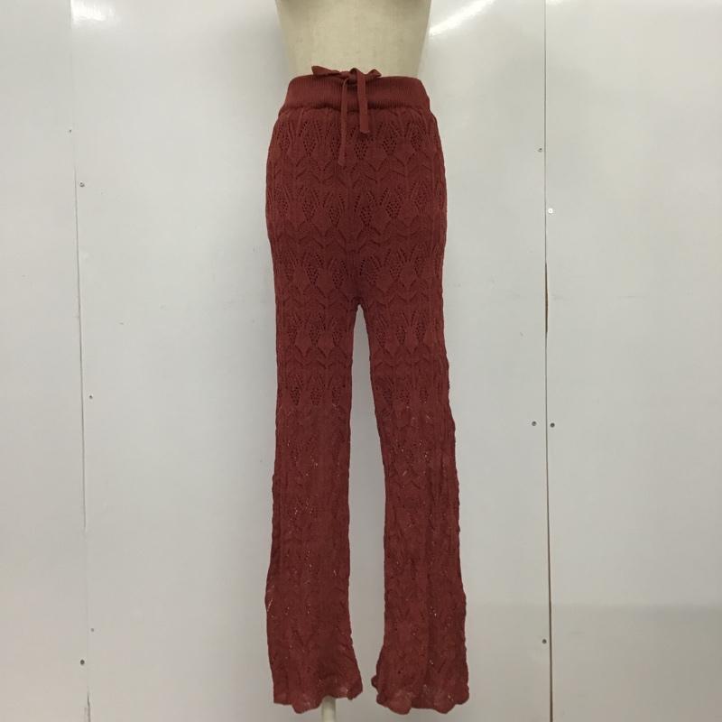 ローリーズファーム LOWRYS FARM ボトムス ボトムス FREE 無地 えんじ / ワインレッド /  レディース USED 古着 中古 10085516
