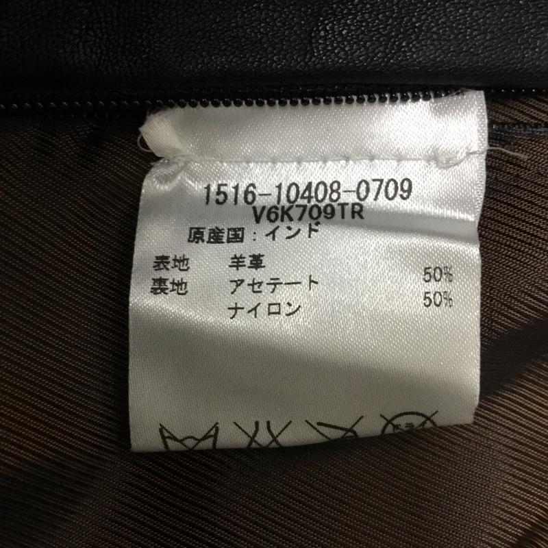 アルマーニエクスチェンジ ARMANI EXCHANGE ジャケット、上着 レザージャケット 羊革 XS 無地 黒 / ブラック /  メンズ USED 古着 中古 10085527