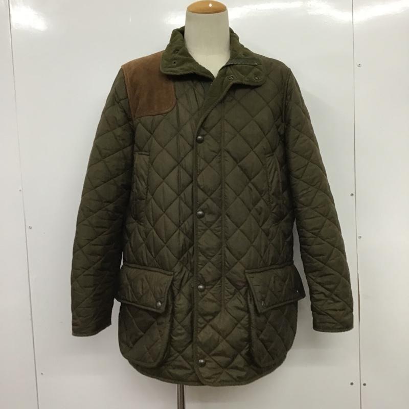 ポロバイラルフローレン Polo by RALPH LAUREN ジャケット、上着 ジャケット、ブレザー JR-RL-HW-0670 キルティング レザーパッチ L 無地 カーキ / カーキ /  メンズ USED 古着 中古 10085545