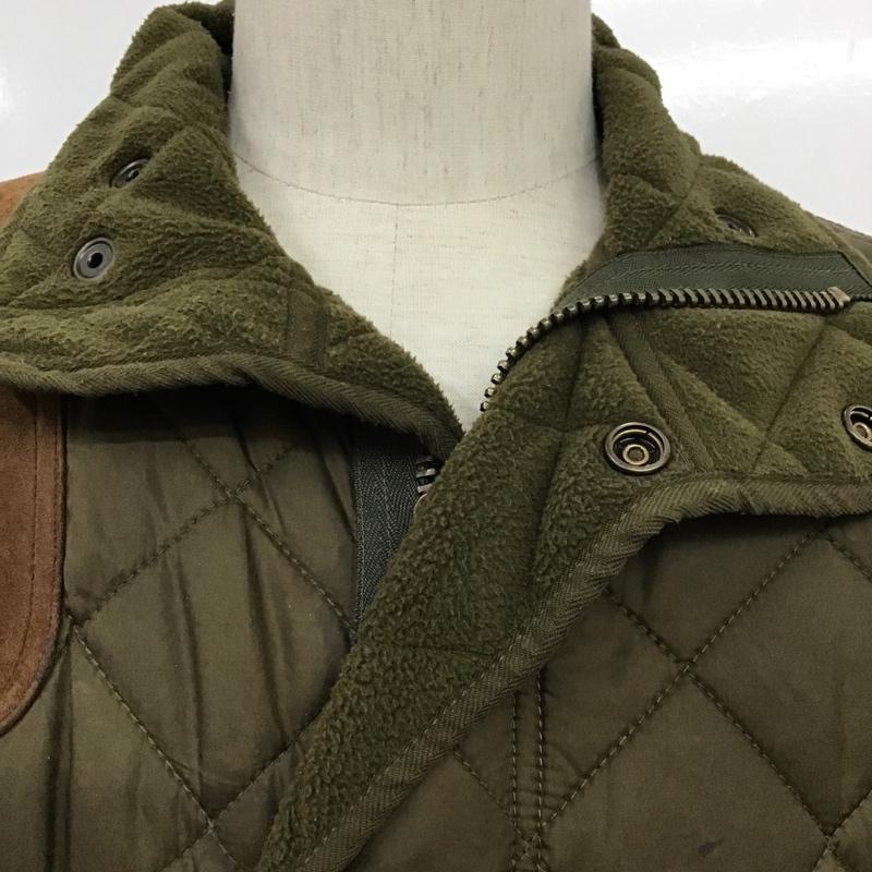 ポロバイラルフローレン Polo by RALPH LAUREN ジャケット、上着 ジャケット、ブレザー JR-RL-HW-0670 キルティング レザーパッチ L 無地 カーキ / カーキ /  メンズ USED 古着 中古 10085545