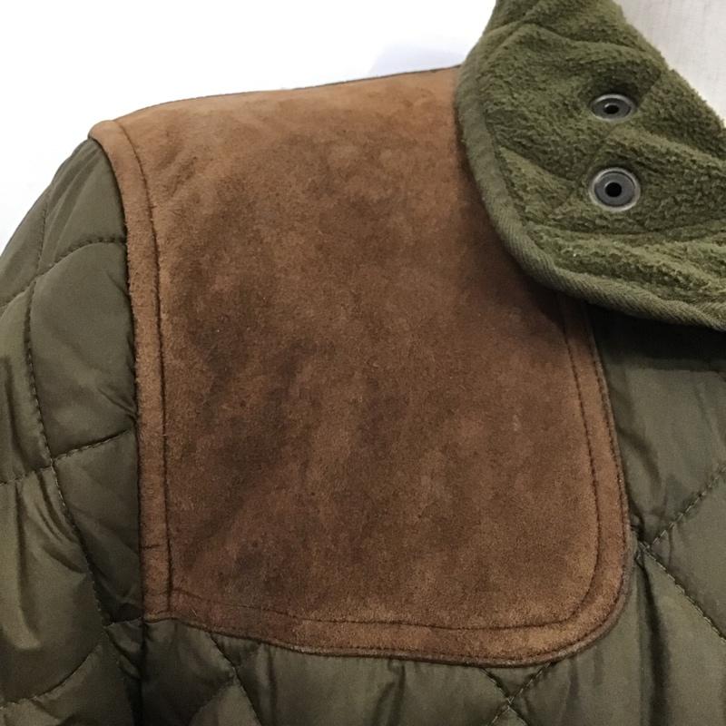 ポロバイラルフローレン Polo by RALPH LAUREN ジャケット、上着 ジャケット、ブレザー JR-RL-HW-0670 キルティング レザーパッチ L 無地 カーキ / カーキ /  メンズ USED 古着 中古 10085545