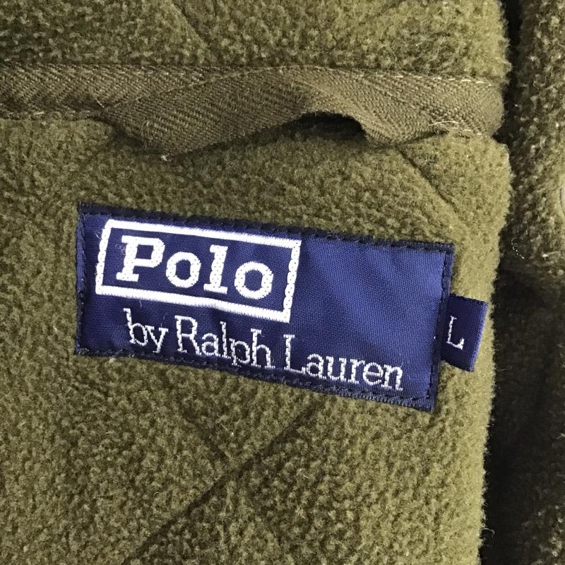 ポロバイラルフローレン Polo by RALPH LAUREN ジャケット、上着 ジャケット、ブレザー JR-RL-HW-0670 キルティング レザーパッチ L 無地 カーキ / カーキ /  メンズ USED 古着 中古 10085545
