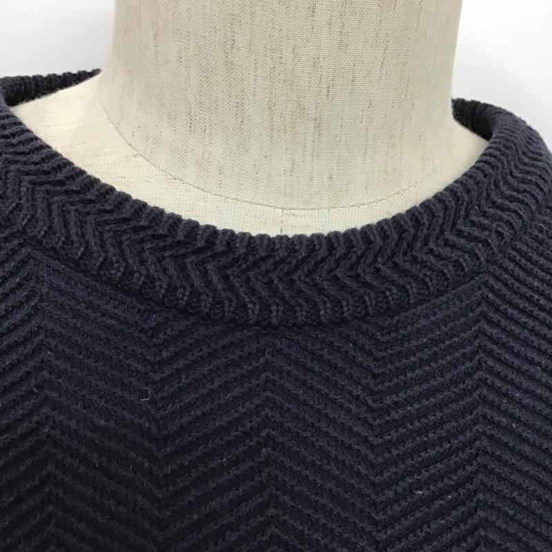 チャップス CHAPS ニット、セーター 長袖 コットン L ワンポイント 紺 / ネイビー /  メンズ USED 古着 中古 10085572
