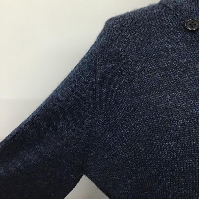 ソフネット SOPHNET. ニット、セーター 長袖 SOPH-112092 M 無地 紺 / ネイビー / X 白 / ホワイト /  メンズ USED 古着 中古 10085608