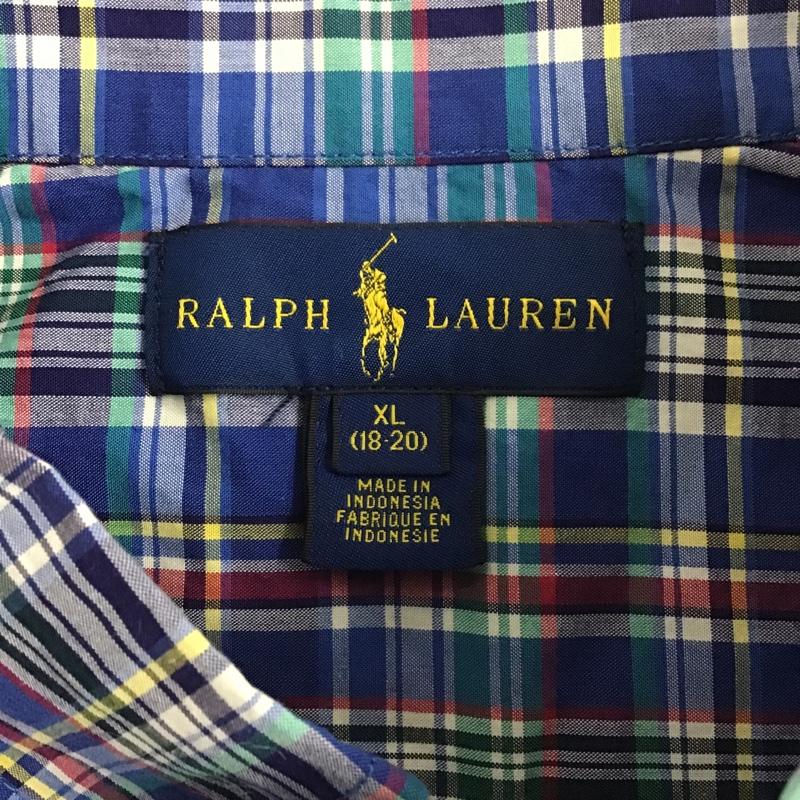 ラルフローレン RALPHLAUREN シャツ、ブラウス 長袖 ボタンダウンシャツ XL チェック マルチカラー / マルチカラー /  メンズ USED 古着 中古 10085649