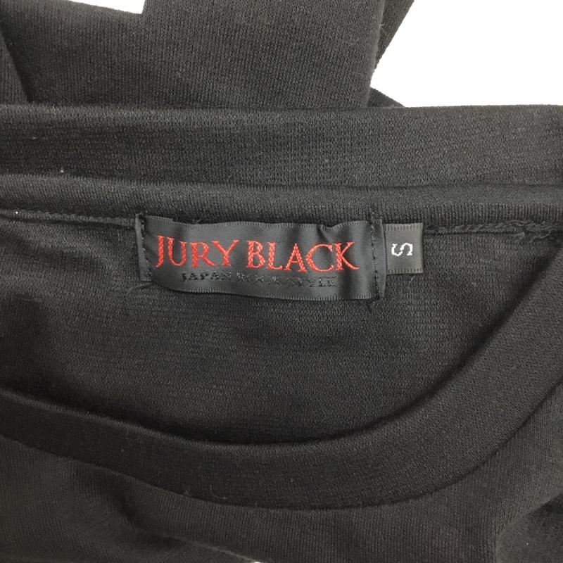 ジュリーブラック JURY BLACK Tシャツ 半袖 128070 S ロゴ、文字 黒 / ブラック /  メンズ USED 古着 中古 10085781