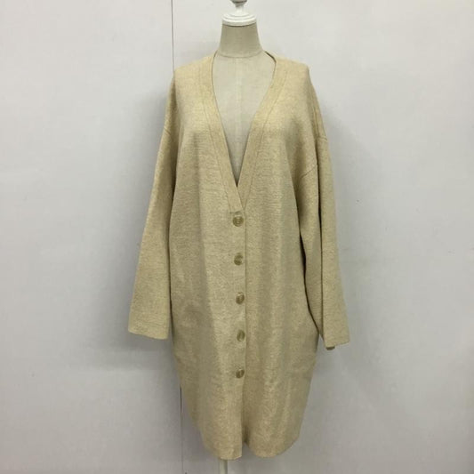 マウジー MOUSSY カーディガン 長袖 010CAB70-6560 OVER SIZED LONG カーディガン FREE 無地 アイボリー / アイボリー /  レディース USED 古着 中古 10085855