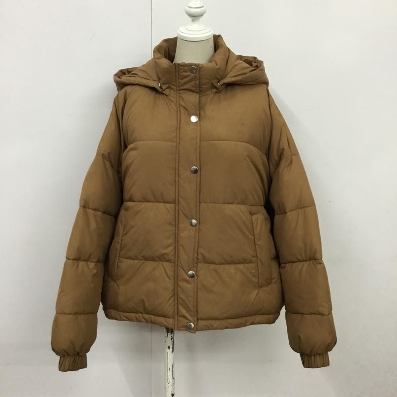 アズールバイマウジー AZUL BY MOUSSY ジャケット、上着 ジャンパー、ブルゾン 250CAS30-167I LIMONTA THERMORE SHORT BZ M 無地 茶 / ブラウン /  レディース USED 古着 中古 10085857