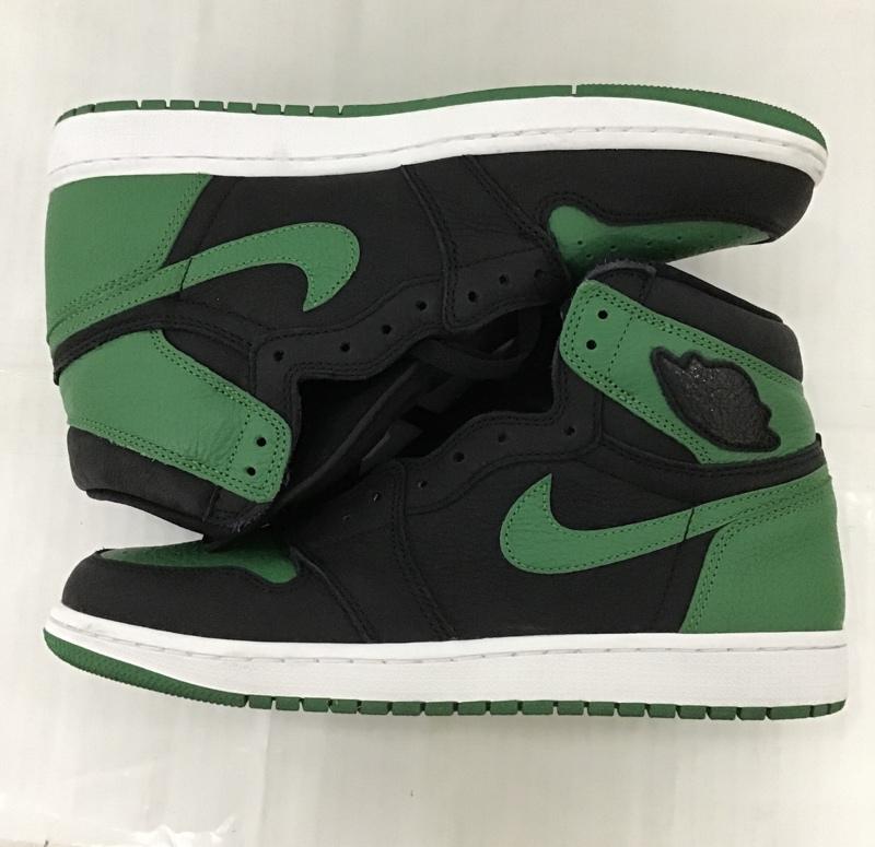 ナイキ NIKE スニーカー スニーカー 555088-030 AIR JORDAN 1 RETRO HIGH OG 28cm 箱有 28.0cm ワンポイント 黒 / ブラック / X 緑 / グリーン /  メンズ USED 古着 中古 10085897