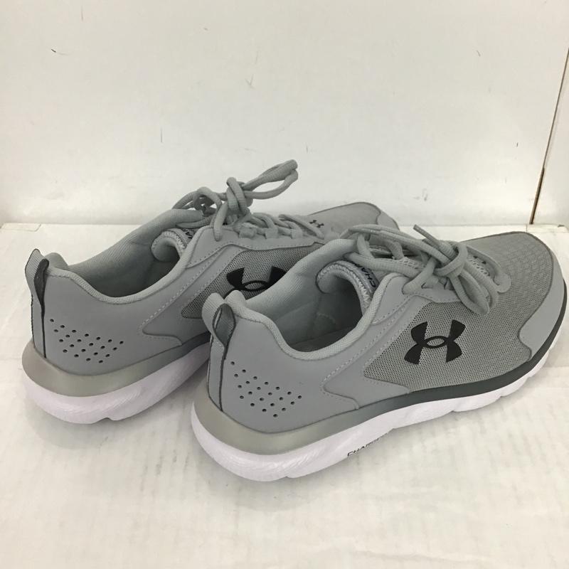 アンダーアーマー UNDER ARMOUR スニーカー スニーカー 3025963-100 ランニング Charged Assert 9 EX WIDE 28.5cm 箱有 28.5cm ロゴ、文字 灰 / グレー / X 白 / ホワイト /  メンズ USED 古着 中古 10085919