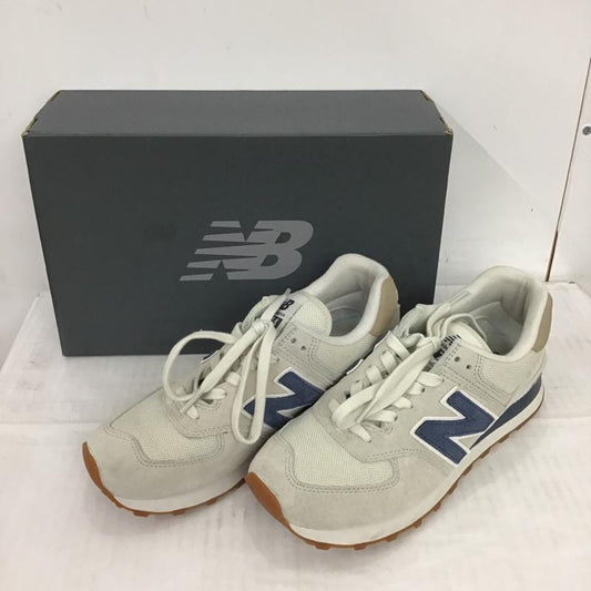 ニューバランス New Balance スニーカー スニーカー ML574LGI 25cm 箱有 25.0cm ロゴ、文字 ベージュ / ベージュ / X 紺 / ネイビー /  メンズ USED 古着 中古 10085920