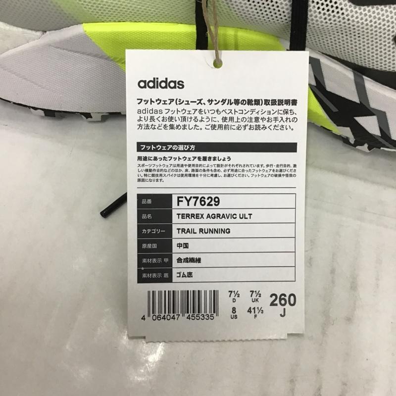 アディダス adidas スニーカー スニーカー FY7629 TERREX AGRAVIC ULTRA 26cm 箱有 26.0cm ロゴ、文字 黒 / ブラック / X 黄 / イエロー / X 灰 / グレー /  メンズ USED 古着 中古 10085927