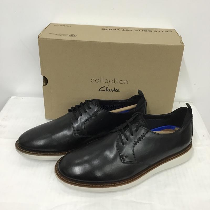クラークス Clarks 革靴 革靴 Brantin Low UK71/2 US：8.5 無地 黒 / ブラック / X 白 / ホワイト /  メンズ USED 古着 中古 10085947