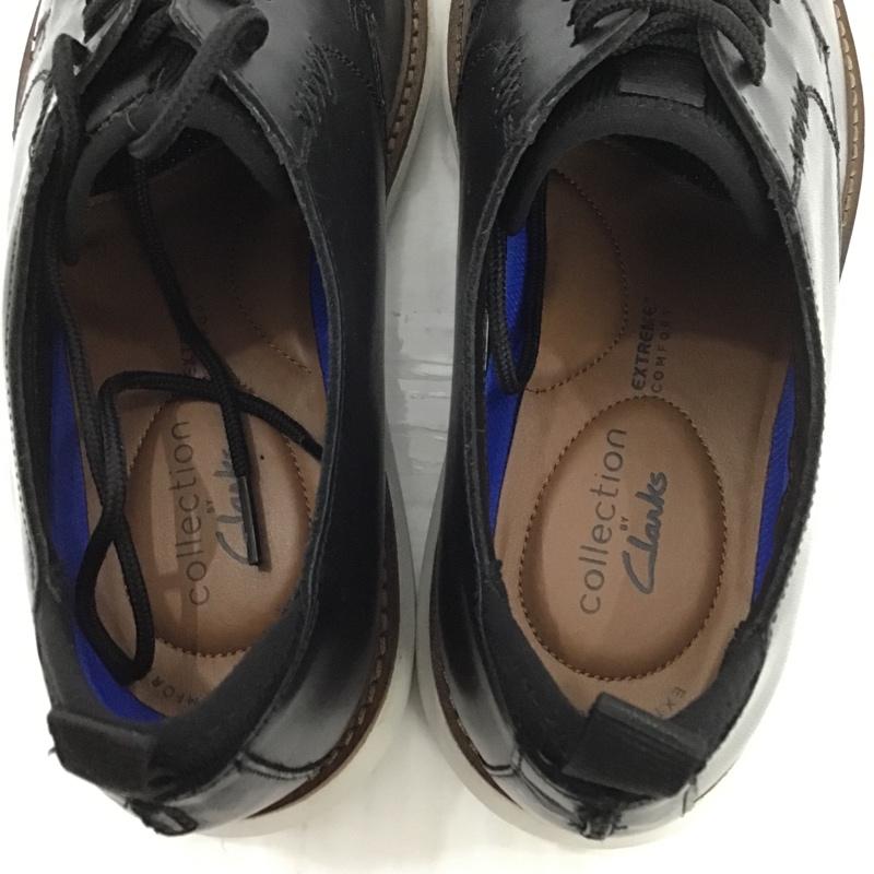 クラークス Clarks 革靴 革靴 Brantin Low UK71/2 US：8.5 無地 黒 / ブラック / X 白 / ホワイト /  メンズ USED 古着 中古 10085947