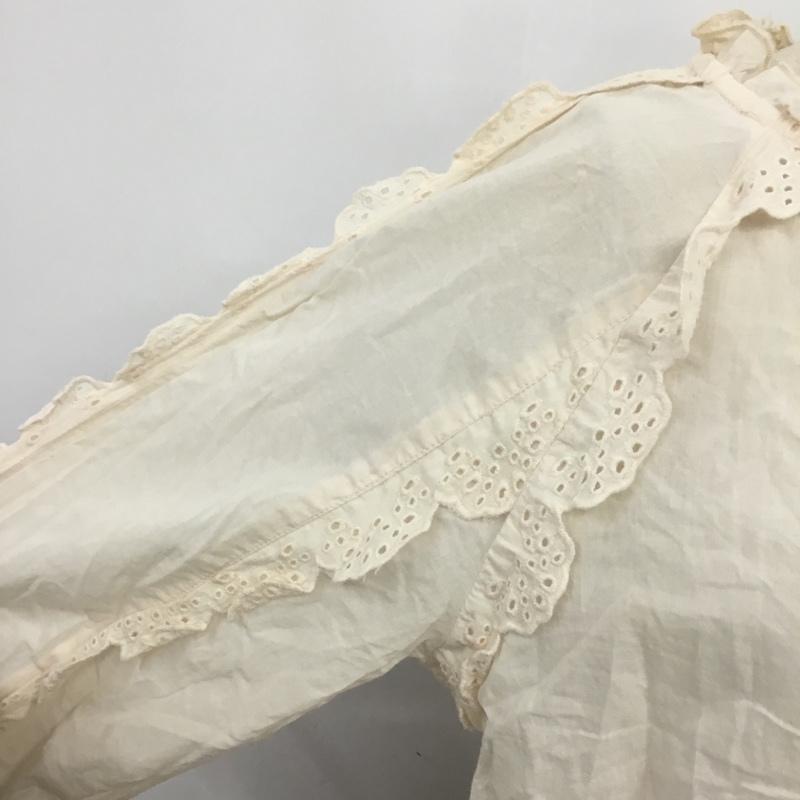 ザラベーシック ZARA BASIC カットソー 長袖 7200 236 052 タッセル XS 刺繍 アイボリー / アイボリー /  レディース USED 古着 中古 10085961